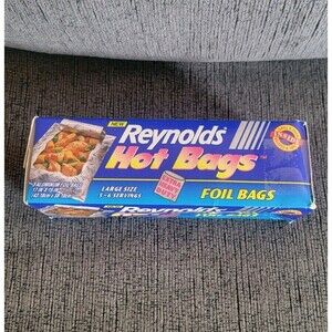 Reynolds Hot Bags Aluminum Foil Bags 3 Large Size Extra Heavy Duty Discontinued